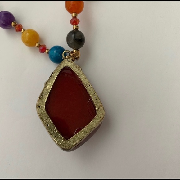 Long Ethnic Statement Necklace - Picture 4 of 6